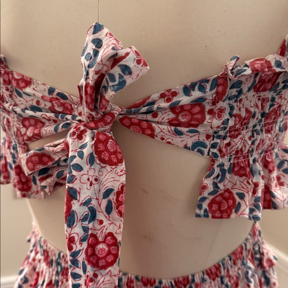 Anna Cate Floral Ruffle Smocked Maxi Dress. M. EUC - Picture 10 of 15